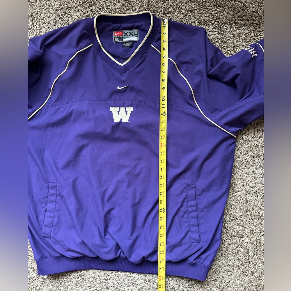 Washington Huskies Vintage Pullover Lightweight Jacket XXL Nike Center Swoosh - Picture 11 of 12